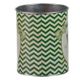 A & B Home Abington 2-Piece Green/White Oversized Tin Set-1