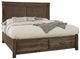 Artisan & Post by Vaughan-Bassett Cool Rustic Mink California King Storage Panel Mansion Bed-0