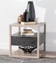 Legacy Classic Halifax Java End Table with Flax Base-1