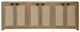 Parker House® Escape Glazed Natural Oak 90'' Console with Reversible Panel Doors-3