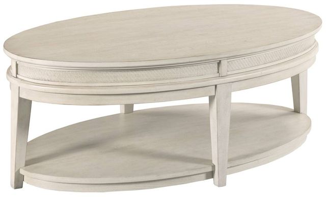 England Furniture Serra Classic White Oval Cocktail Table-0