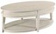 England Furniture Serra Classic White Oval Cocktail Table-0