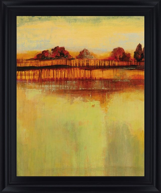 Classy Living Amber Sunset Glow Wall Art-0