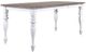 Liberty Furniture Ocean Isle Weathered Pine Rectangular Dining Table with Antique White Base-1