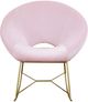 TOV Furniture by TOV Slashed Blush Nolan Velvet Rocking Chair-0