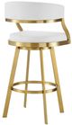 Armen Living Saturn Gold/White Counter Stool-2