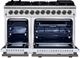 FORNO® Massimo Series Alta Qualita 48" White Pro Style Dual Fuel Range-1