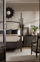 Hooker® Furniture Americana Jude/Molasses King Upholstered Poster Bed-1