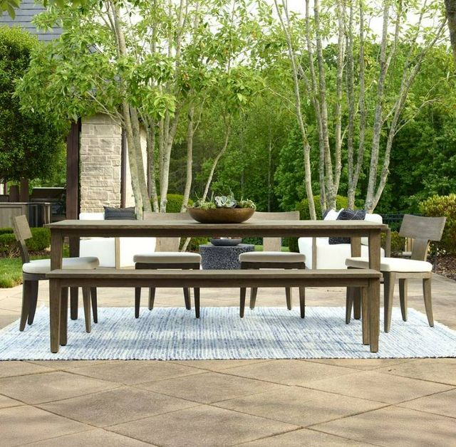 Uttermost® Forsyth Dark Gray Wash Wooden Indoor-Outdoor Dining Table-1