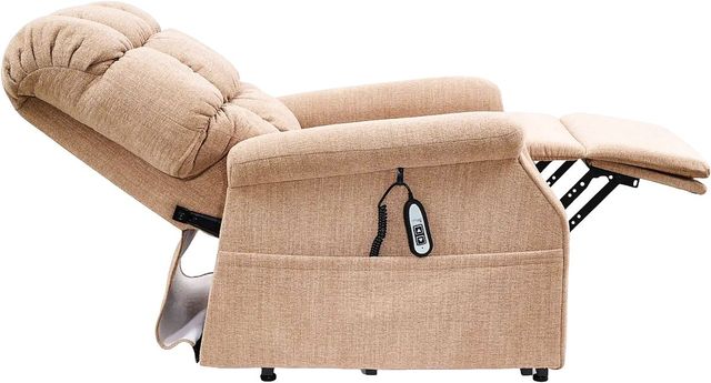 UltraComfort™ Aurora Sandstorm Small Power Lift Recliner-3