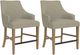 Riverside Furniture Mix-N-Match Chairs 2-Piece Sand Swoop Arm Upholstered Stool Set-0