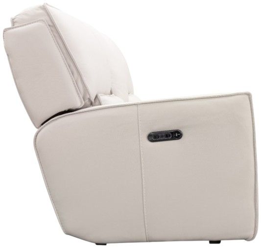 Hooker® Furniture MS Miles Oslo Pebble Power Reclining Loveseat with Power Headrest-3