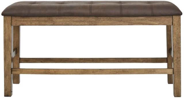Signature Design by Ashley® Urbinforte Light Brown Upholstered Counter Dining Bench-2