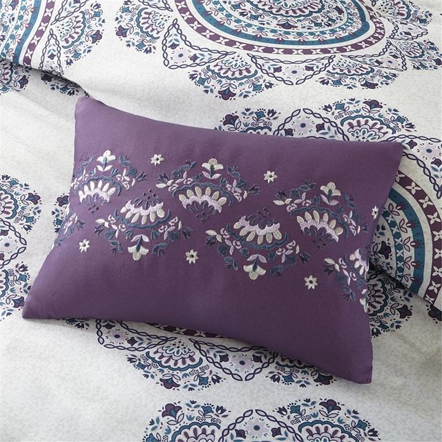 Olliix by Intelligent Design Anika Purple Full/Queen Comforter Set-3
