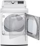 LG 7.3 Cu. Ft. White Front Load Gas Dryer-1
