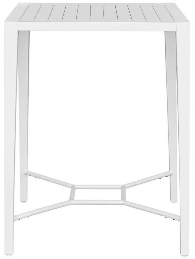 Uttermost® Montellano White Aluminum Indoor-Outdoor Bar Table-3