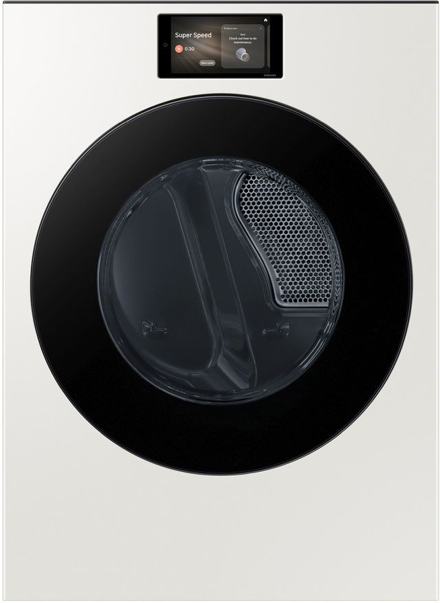 Samsung Ivory Front Load Washer & Electric Dryer Laundry Pair-2