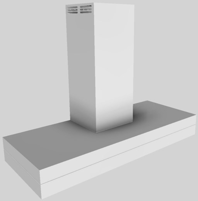 Vent-A-Hood® 48" White Duct Free Wall Mounted Range Hood-3