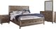 Liberty Furniture Ridgecrest 4-Piece Cobblestone King Panel Storage Bedroom Set-0