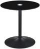 Coaster® Ganso Round Glass Top End Table with Sandy Black Base-0