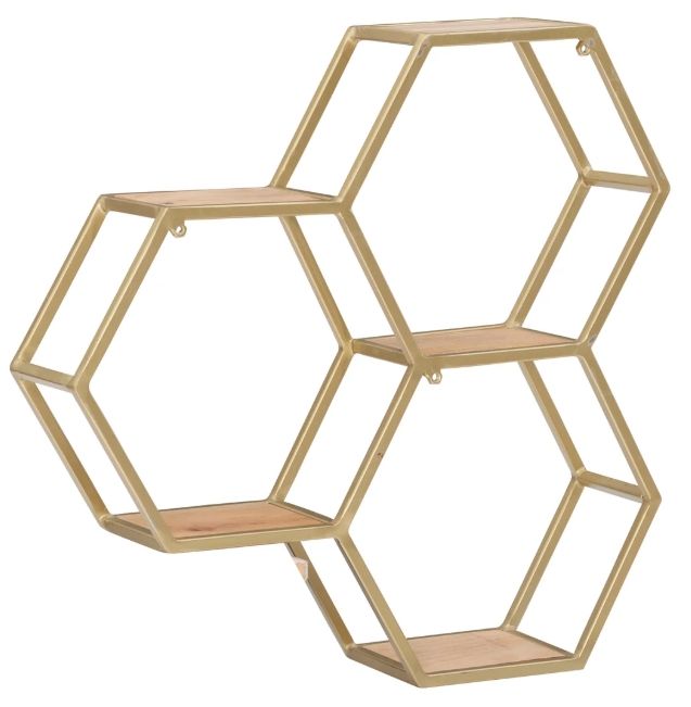 Powell® Willa Gold Wall Shelves-4