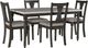 Powell® Willow 5-Piece Beige/Dark Gray/Smokey White Dining Set-0