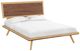 Whittier Wood® Furniture Addison Duet Queen Platform Bed with Adjustable Headboard -0