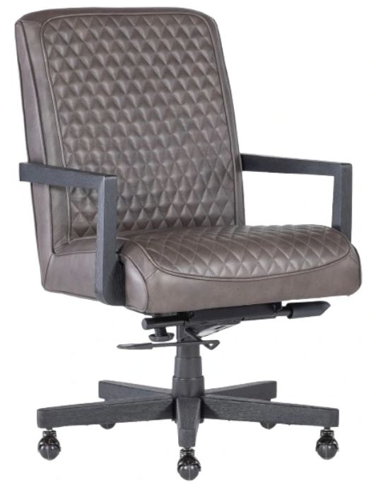 Hooker® Furniture EC Shadow Ankur Dark Brown Swivel Tilt Executive Chair-0