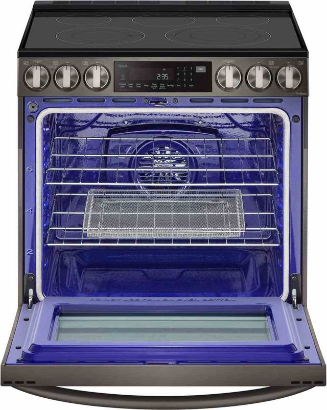 LG 30"  PrintProof™ Black Stainless Steel Slide In Electric Range-6