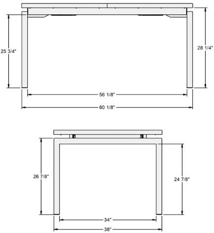 Amisco Customizable Zoom 60" Dining Table with Solid Birch Top-3