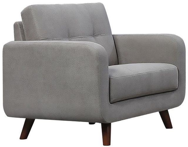 Mazin Furniture Noma Cement Grey Upholstered Accent Chair-0