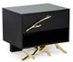 VIG Furniture Modrest Black/Gold Nightstand-0