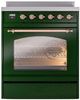 Ilve® Nostalgie II Series 30" Emerald Green Pro Style Induction Range-1