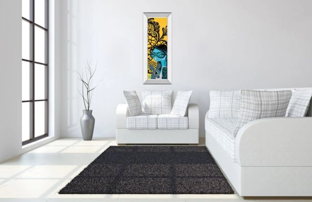 Classy Art Ink Chiffon Il by Bev Hogue Mirror Framed Wall Art-3