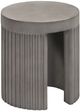 Armen Living Wave Grey Accent Stool End Table-0