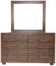 Michael Amini® Carrollton Rustic Ranch Dresser with Mirror-1