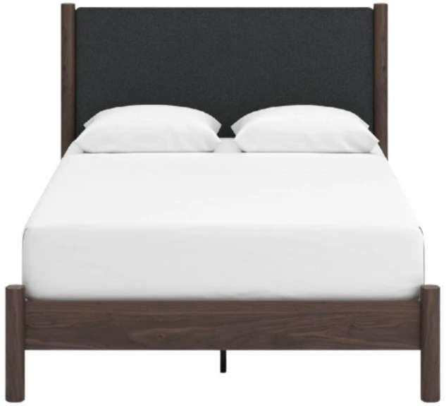 Signature Design by Ashley® Cadmori Brown Queen Upholstered Panel Bed-2
