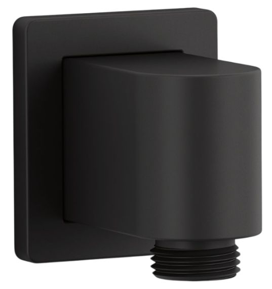 KOHLER® Awaken® Matte Black Wall-Mount Supply Elbow-0