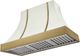 AGA Cascade 48" White Wall Mounted Range Hood  with Antique Brass Trim-0