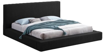 Meridian Furniture Terra Black Upholstered Full Panel Bed-0
