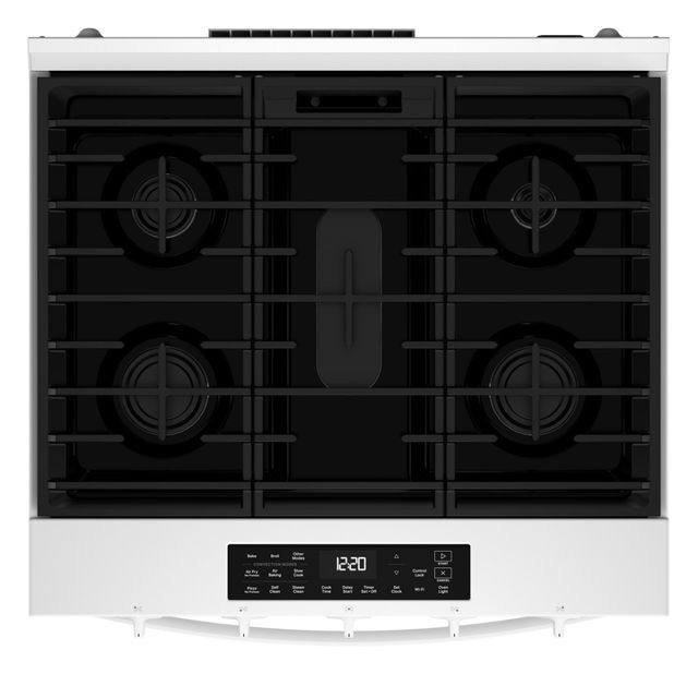 Whirlpool® 30" White Slide-In Gas Range with Air Cooking Technology-3