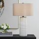 Uttermost® Barat Dark Beige/White Table Lamp-1