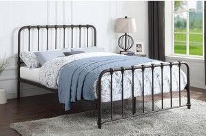Mazin Furniture Bethany Dark Bronze Queen Bed-2