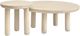 Magnussen Home® Sunset Cove 2-Piece Sanibel Brown Nesting Cocktail Tables Set with Casters-1