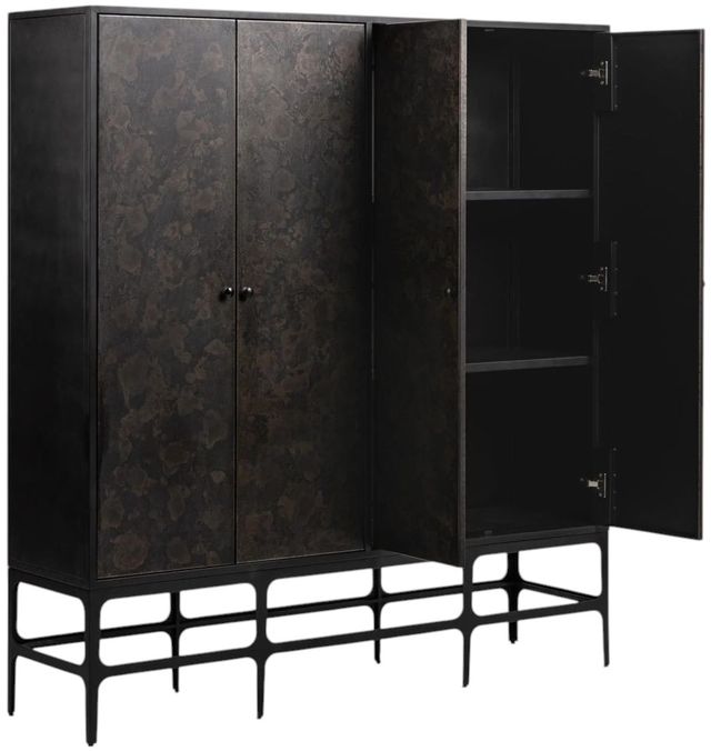 Classic Home Amilio Rust Noir Tall Cabinet-2