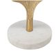 A & B Home Gold/White Table Lamp with Leaf Design-2