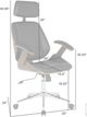 Armen Living Century Black/Brown Office Chair-1