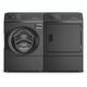 Huebsch® Matte Black Front Load Washer & Electric Dryer Laundry Pair-0