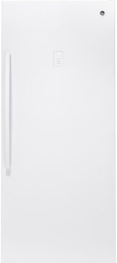 GE® 21.3 Cu. Ft. White Upright Freezer