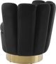 TOV Furniture Yad Black Velvet Swivel Chair-3